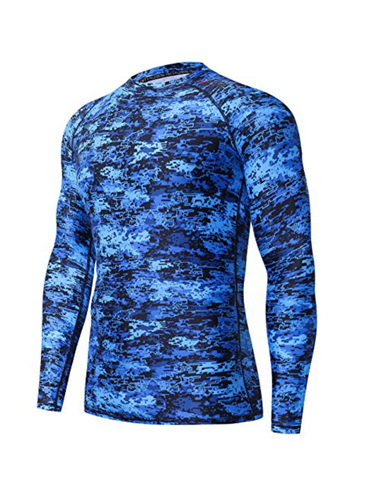 ADOREISM Men's Rash Guard Long Sleeves UPF 50+ Sun Protection Compression Swim Shirts for Men