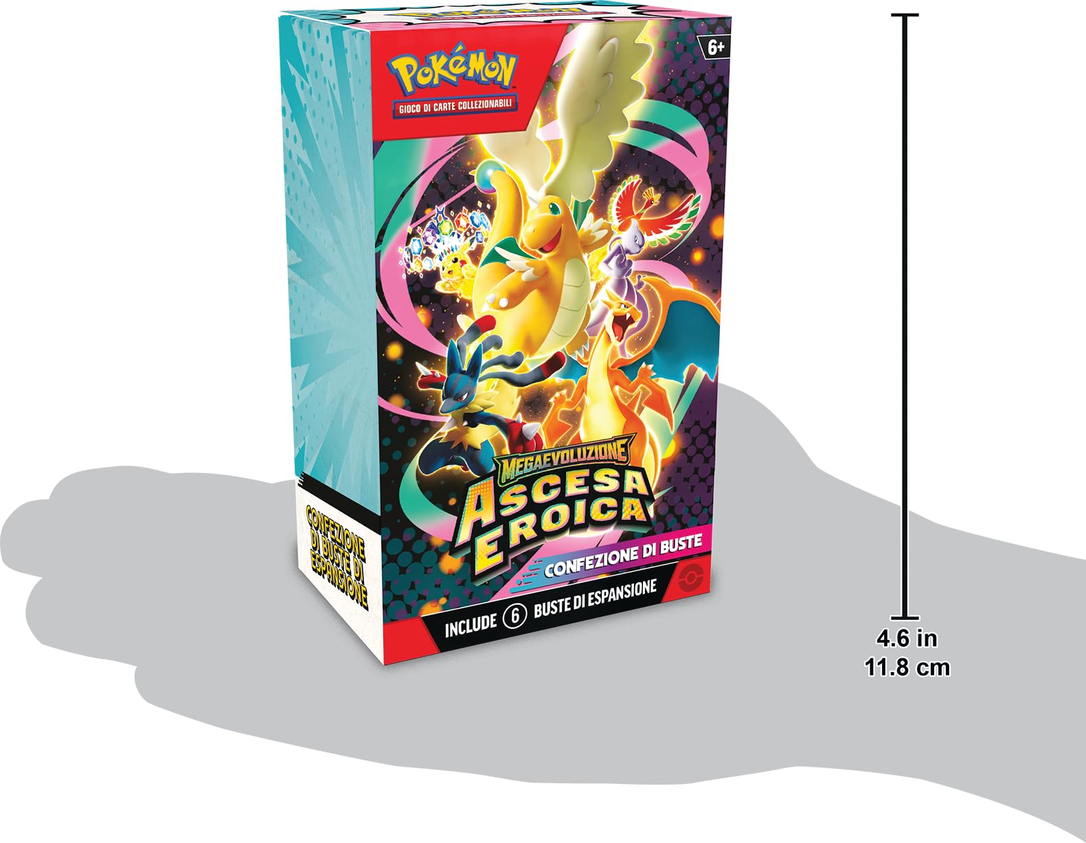 Pokémon GCC Megaevoluzione Ascesa Eroica buste di espansione sei buste Italiano