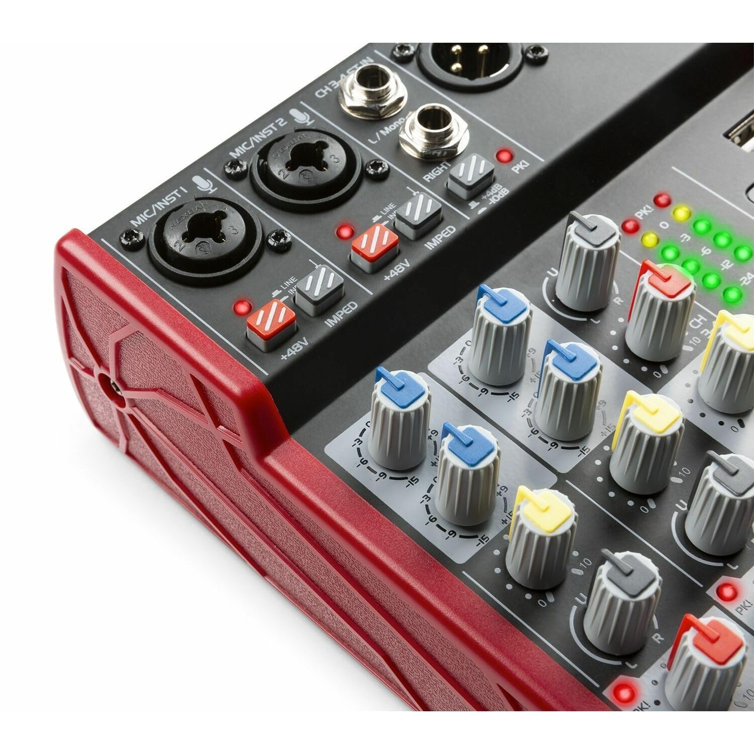 Mengpaneel - Power Dynamics PDM-X401 - 4 kanaals mixer met Bluetooth en mp3 speler - Fantoomvoeding - Echo processor - Ideaal voor zang, podcast, etc. (172.650)