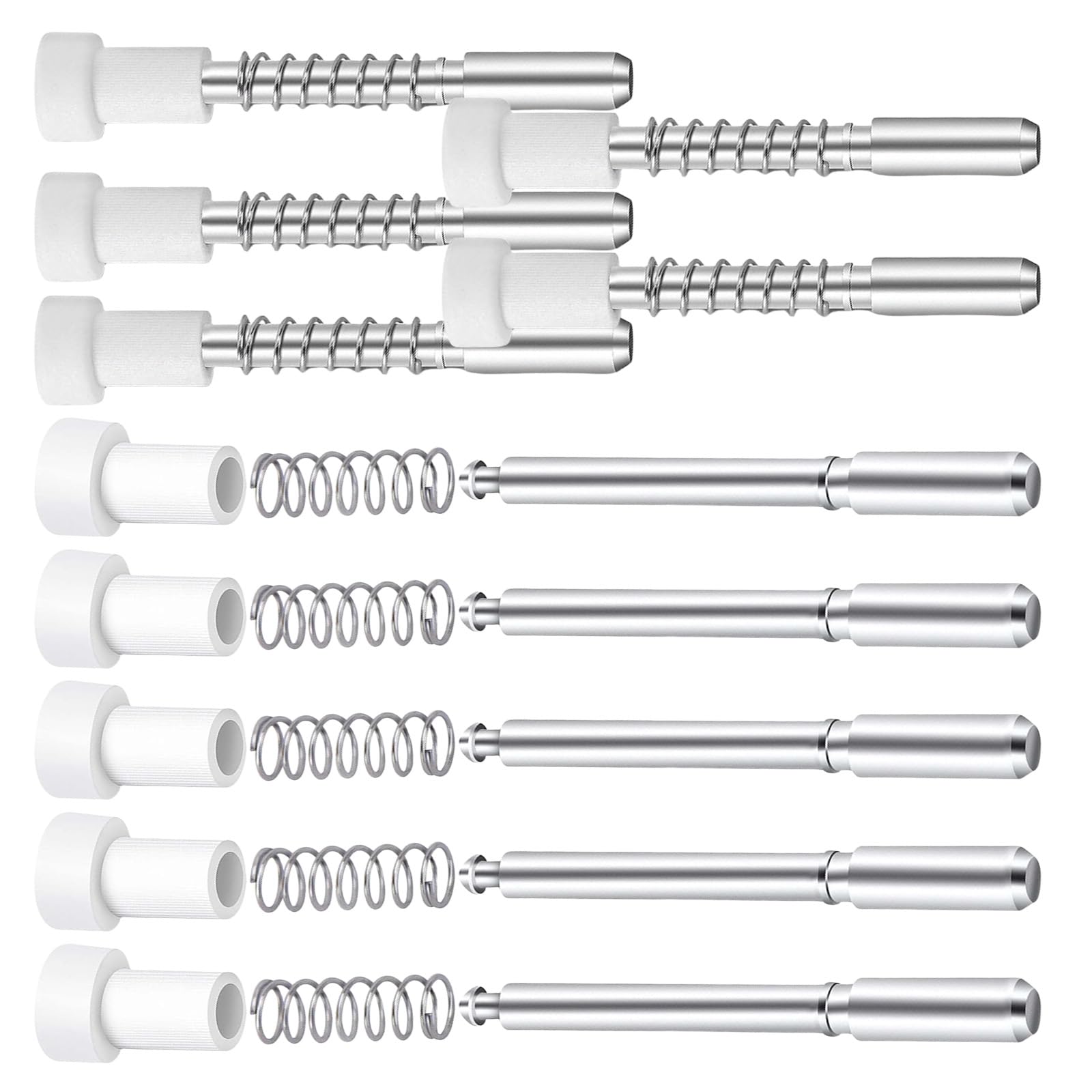 Tsophreniq Loaded Window Screen Latches Aluminum Rustproof Window Screen Fastener Clip Install for Garage Balcony Easy Install Plunger