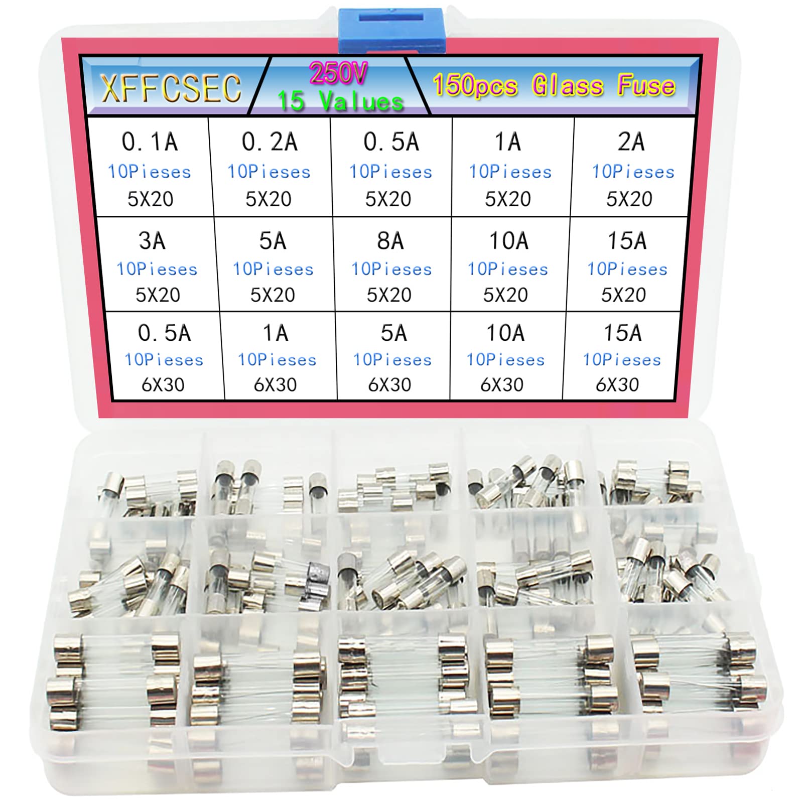 Bussmann GMA-5A Single Element Non-Rejection Fast Acting Fuse 5 Amp 125 - Foto 9