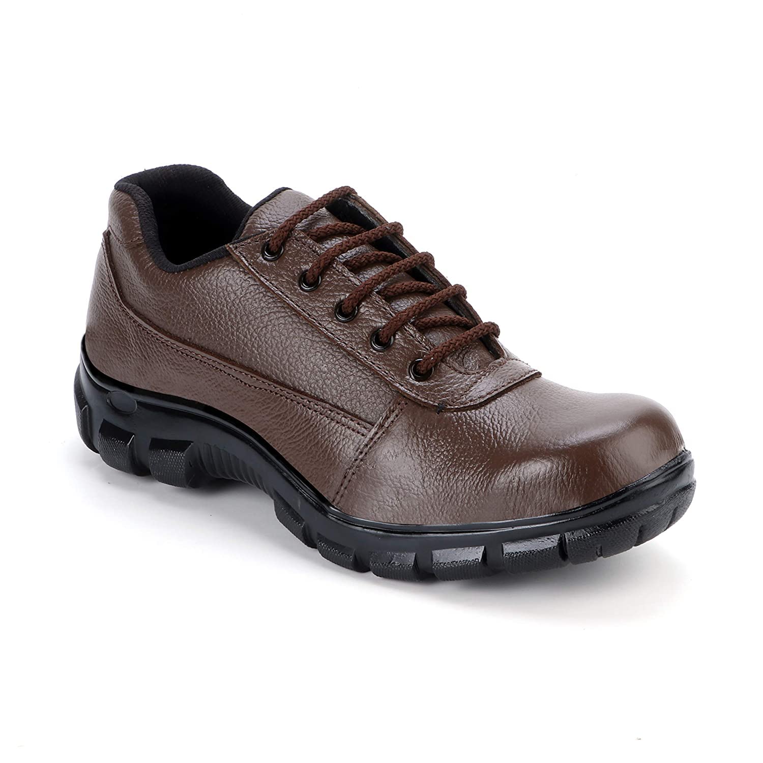 Zeneith Hub Lightweight/Comfortable/Steel Toe Genuine Leather Industrial Safety Shoes for Men (Brown, Numeric_9) (B0BNNZJBLL) Amazon Price History, Amazon Price Tracker