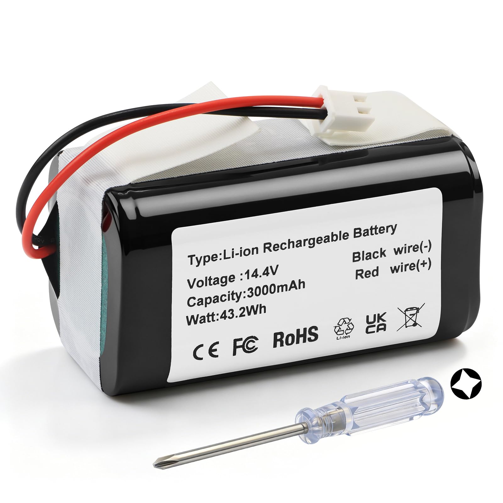 RVBAT850 Battery Replacement for Shark IQ Robot Vacuum RV1000 RV1001 RV1100