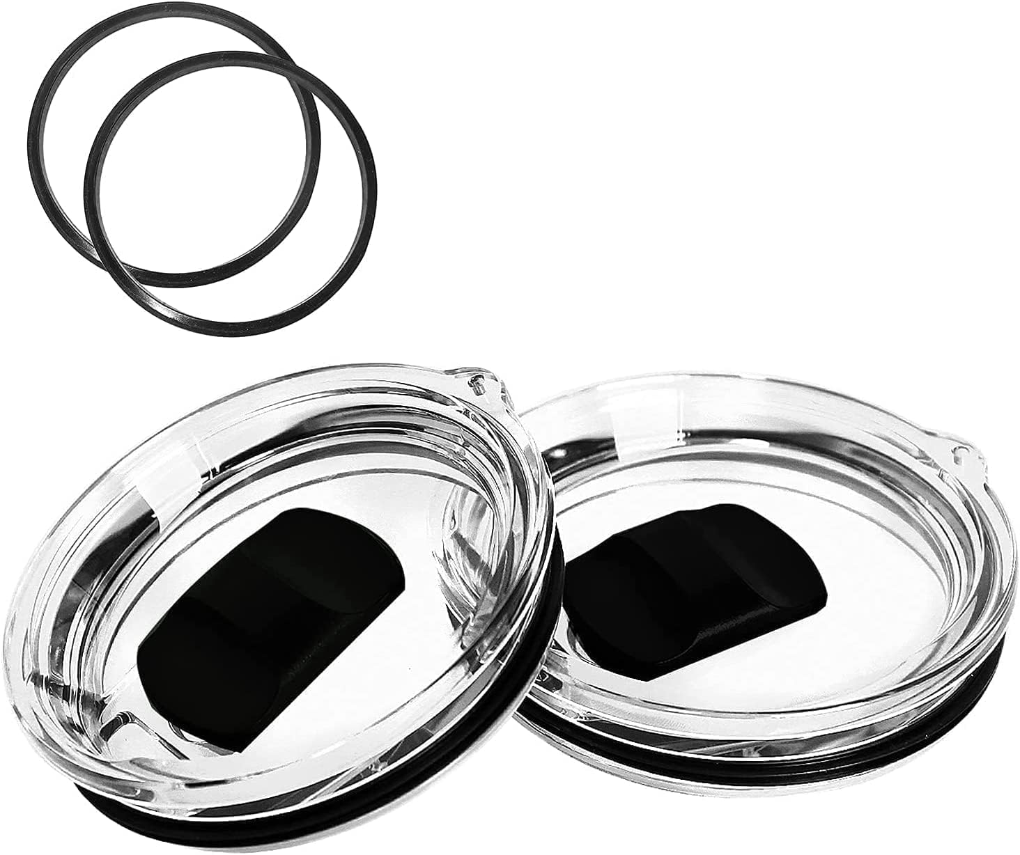 NYKKOLA Rambler MagSlider Replacement Lid 30oz 2Pack, Magnetic Tumbler Lid Fit for Yeti Rambler