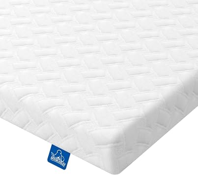 3in Single Mattress Topper, Gel Memory Foam Bed Topper with Breathable Washable Cover, Orthopedic 3ft Mattress Topper, OEKO-TEX and CertiPUR-US Certified (single (90x190x7cm))