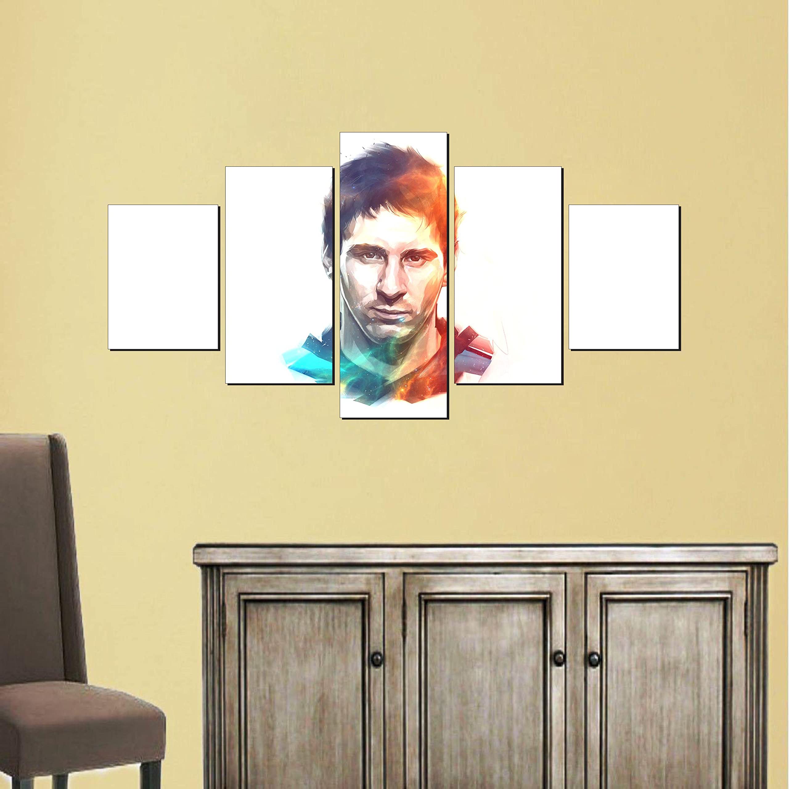 Design Zoo Messi Pop Art Pieces Sticker (Size :- 81 X 41 cm)