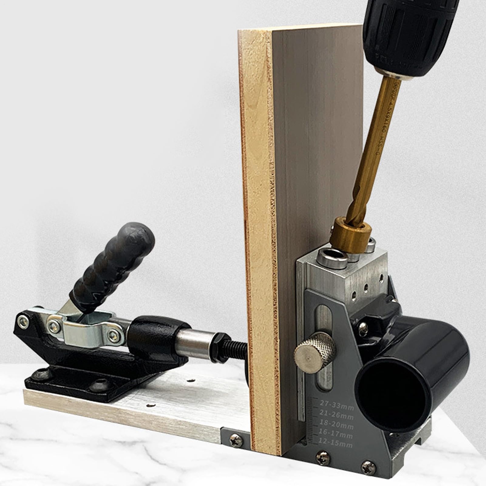 Guida Per Foratura Localizzatore di Fori per Falegnami | Localizzatore di Punzonatura Portatile di Precisione per Miglioramento Casa Cucina Armadio Mobili Costruzione e Lavorazione