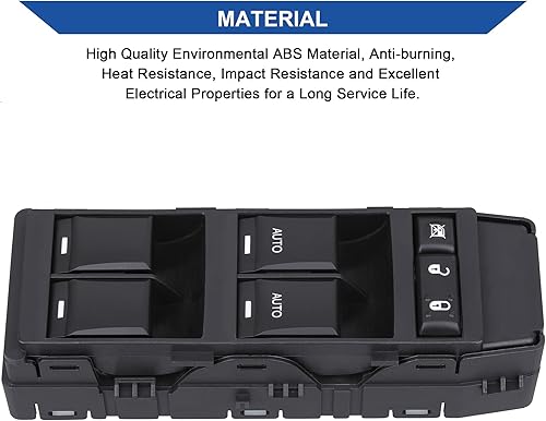 Miniatura 6 de Interruptor eléctrico de ventana compatible con Jeep Commander/Grand Cherokee 2006-2010, Chrysler Aspen/Chrysler 200/300/Sebring, Dodge