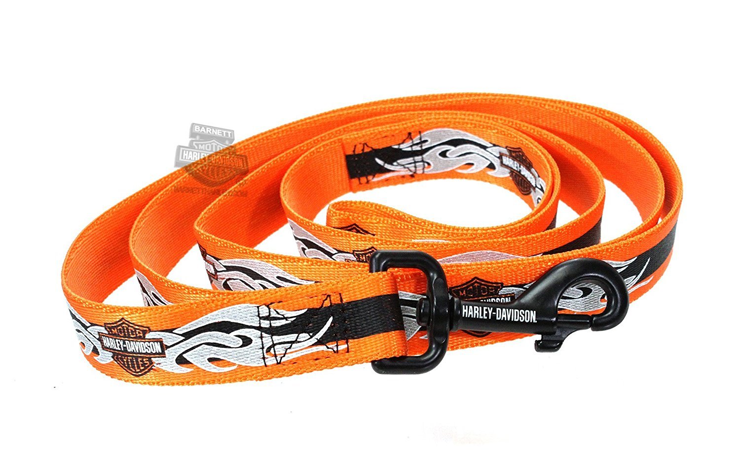 Harley Davidson Nylon Dog Leash Length Width Pattern