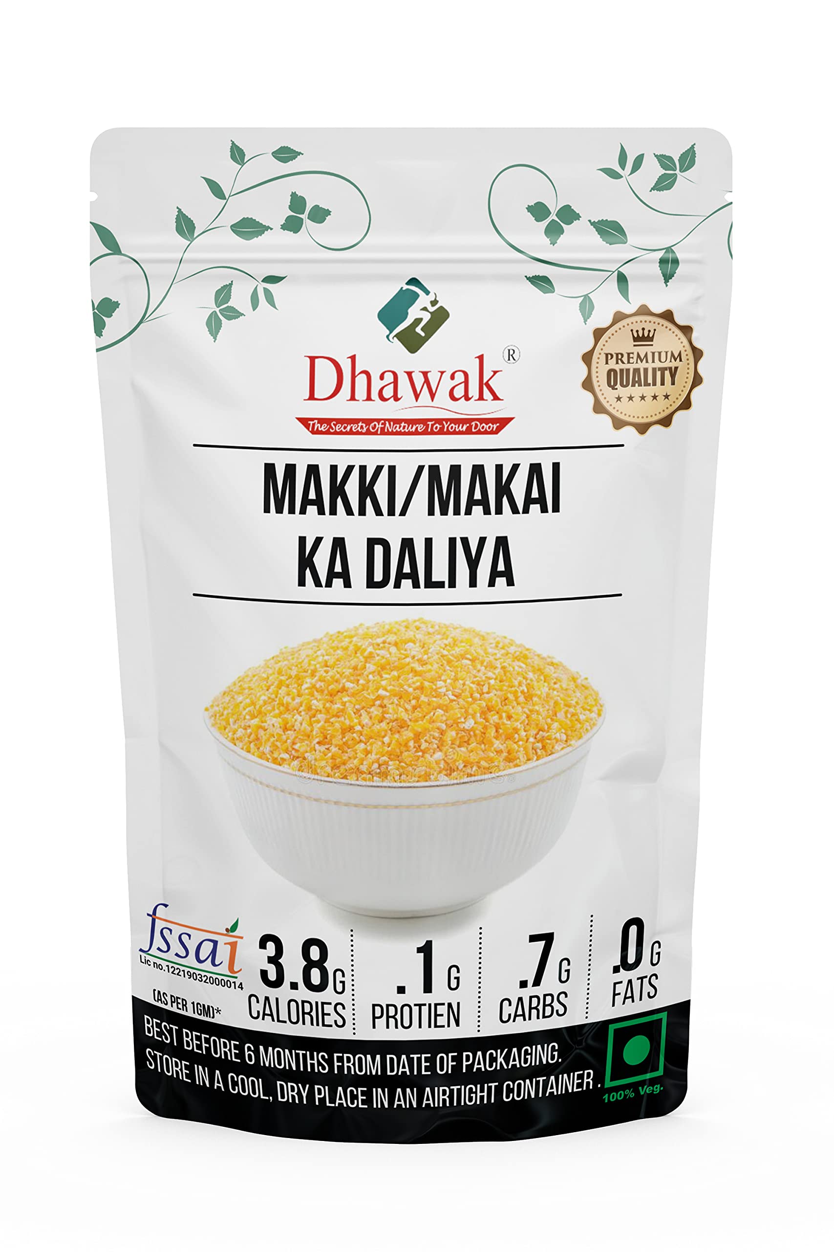 Dhawak Makki/Makai ka Daliya - 200 GMS. (Gluten Free, Naturally Farmed, Low Glycemic) (B07Q4CZ95D) Amazon Price History, Amazon Price Tracker
