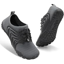 BARERUN Kids Water Shoes Boys Girls Barefoot Aqua Socks Quick Dry Breathable Sports Aqua Athletic Sneakers Wide Toe Adjustable Lightweight Beach Swim Pool Shoes