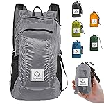 4Monster Hiking Daypack,Water Resistant Lightweight Packable Backpack for Travel Camping Outdoor (Silver, 24L)