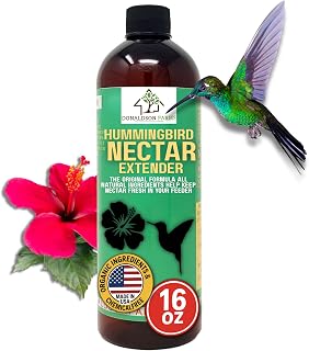 Hummingbird Nectar Extender – Extends Nectar Life and Attracts Hummingbirds Naturally All Organic Keeps Nectar Fresh Longer - Enjoy Clear Nectar Without Frequent Changes – 16 oz Bottle