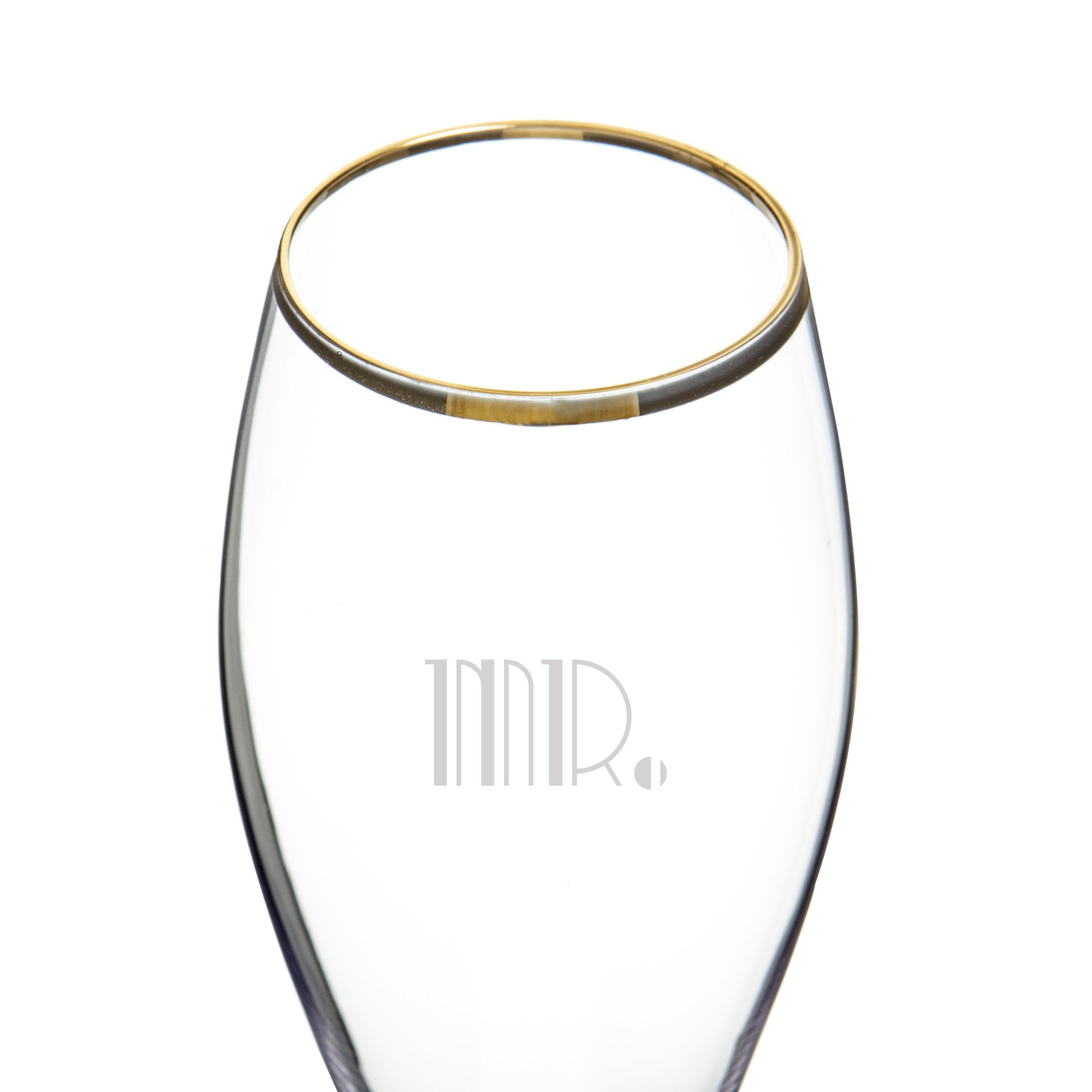 Cathy's Concepts Mr. & Mrs. Gatsby Champagne Flutes (Set of 2), Gold