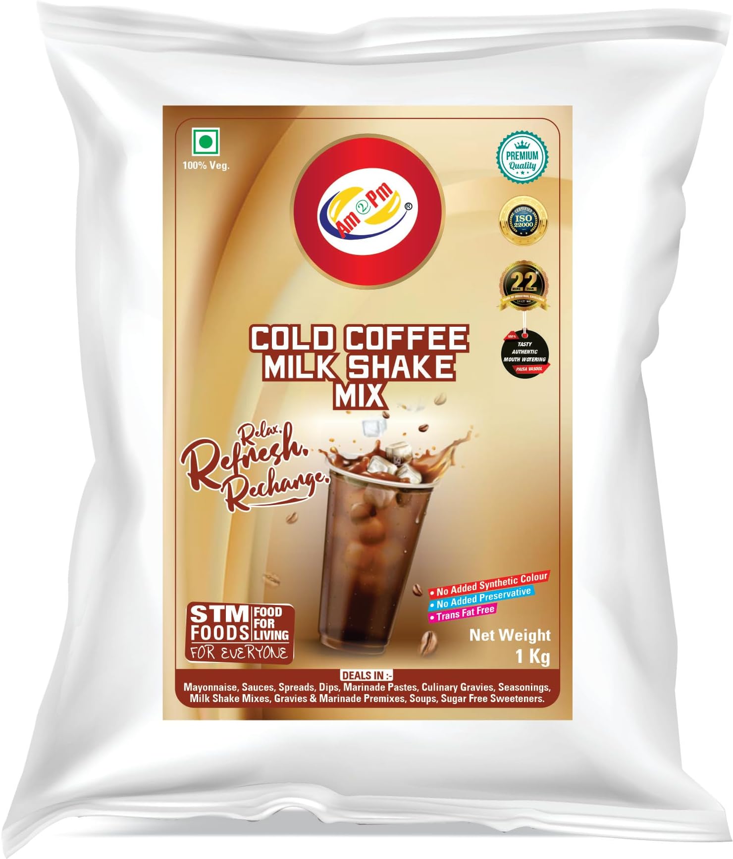Premium Silky Smoothy Milk Shake Mix, Flavoured Milk shake Premix Powder, Instant Premix Drink Milkshake Powder (Cold Coffee)