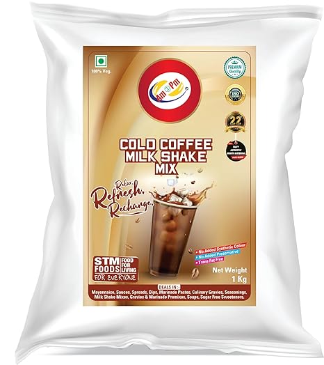 Premium Silky Smoothy Milk Shake Mix, Flavoured Milk shake Premix Powder, Instant Premix Drink Milkshake Powder (Cold Coffee)
