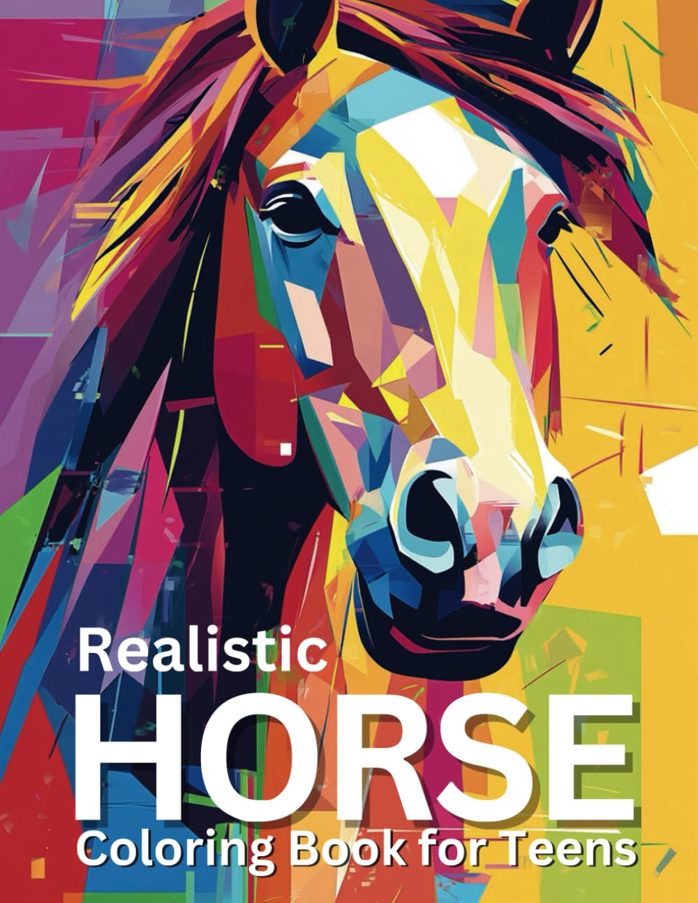 Realistic Horse Coloring Book for Teens