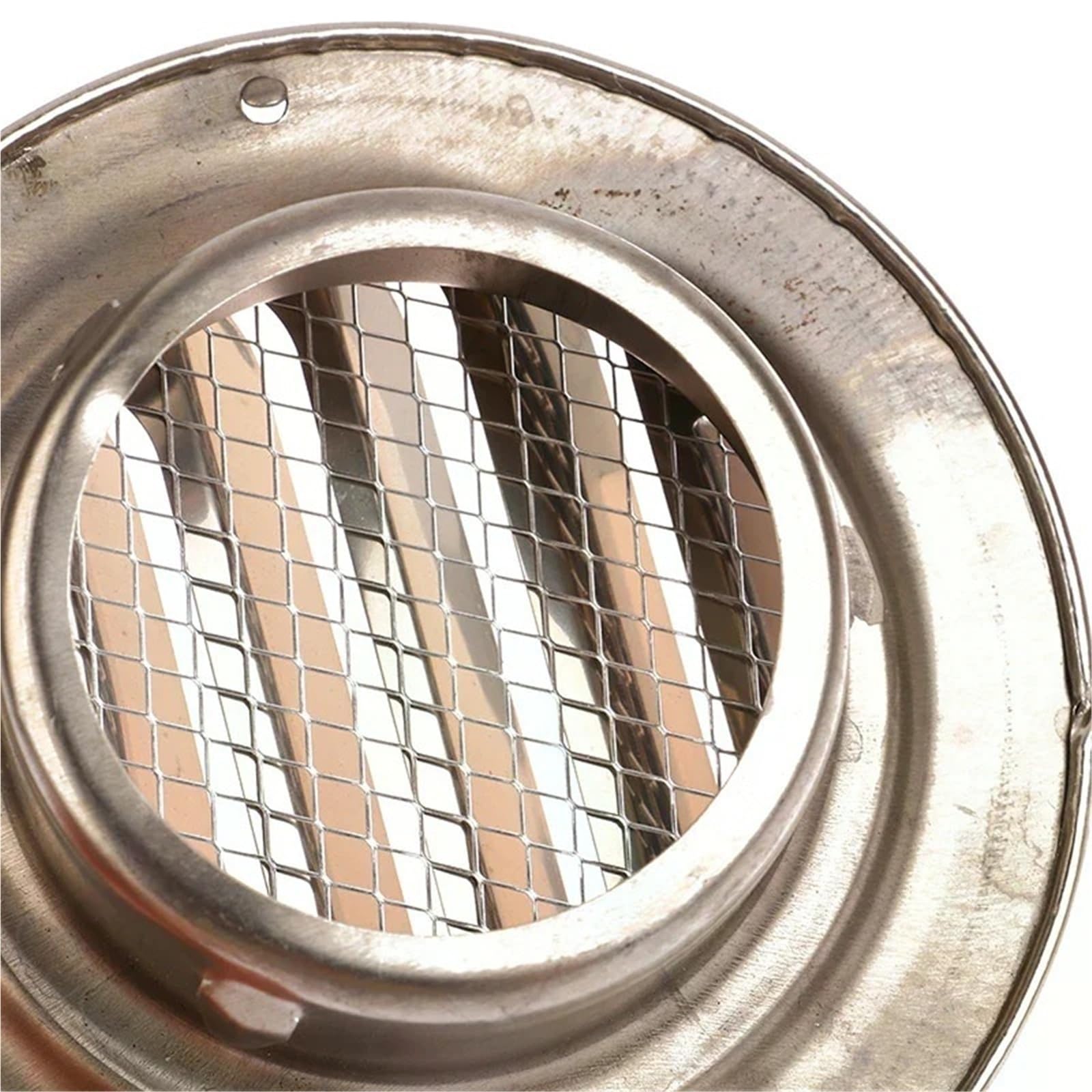 Ventilation Grilles 1pc Round Stainless Steel Air Vent Grille Home Exterior Wall Ducting Ventilation Tool(150MM)