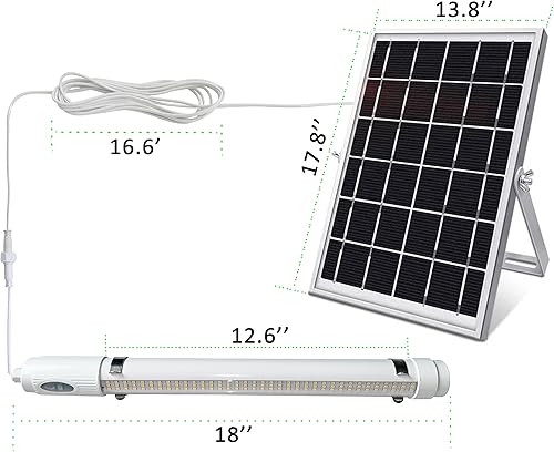 Miniatura 5 de Luz de crecimiento brillante con energía solar, lámpara de crecimiento de espectro completo LED para invernadero interior al aire libre, maceta,
