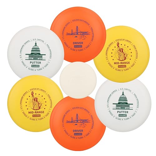 HIAARO Disc Golf Starter Discs Set
