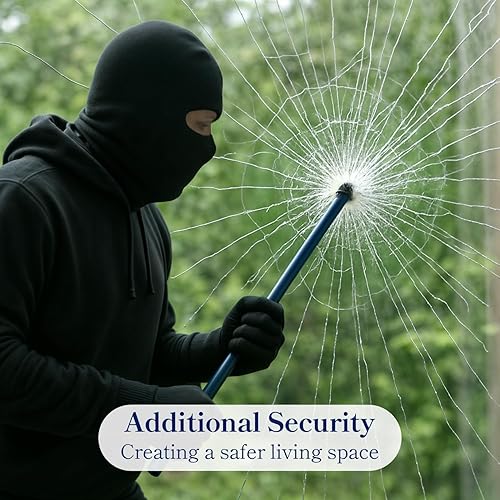 Miniatura 15 de Qualsen Película opaca para ventana, 100% bloqueo de luz, película de privacidad para ventana, sin pegamento, extraíble para el hogar, oficina