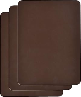 besego Leather Repair Patch Kits for Car Seats Couches and Elbow 3 Pieces Self-Adhesive Patch for Leather and Vinyl Repai...