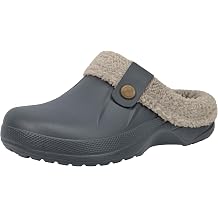 ChayChax Fur Lined Clogs Fuzzy Slippers for Women and Men with Memory Foam
