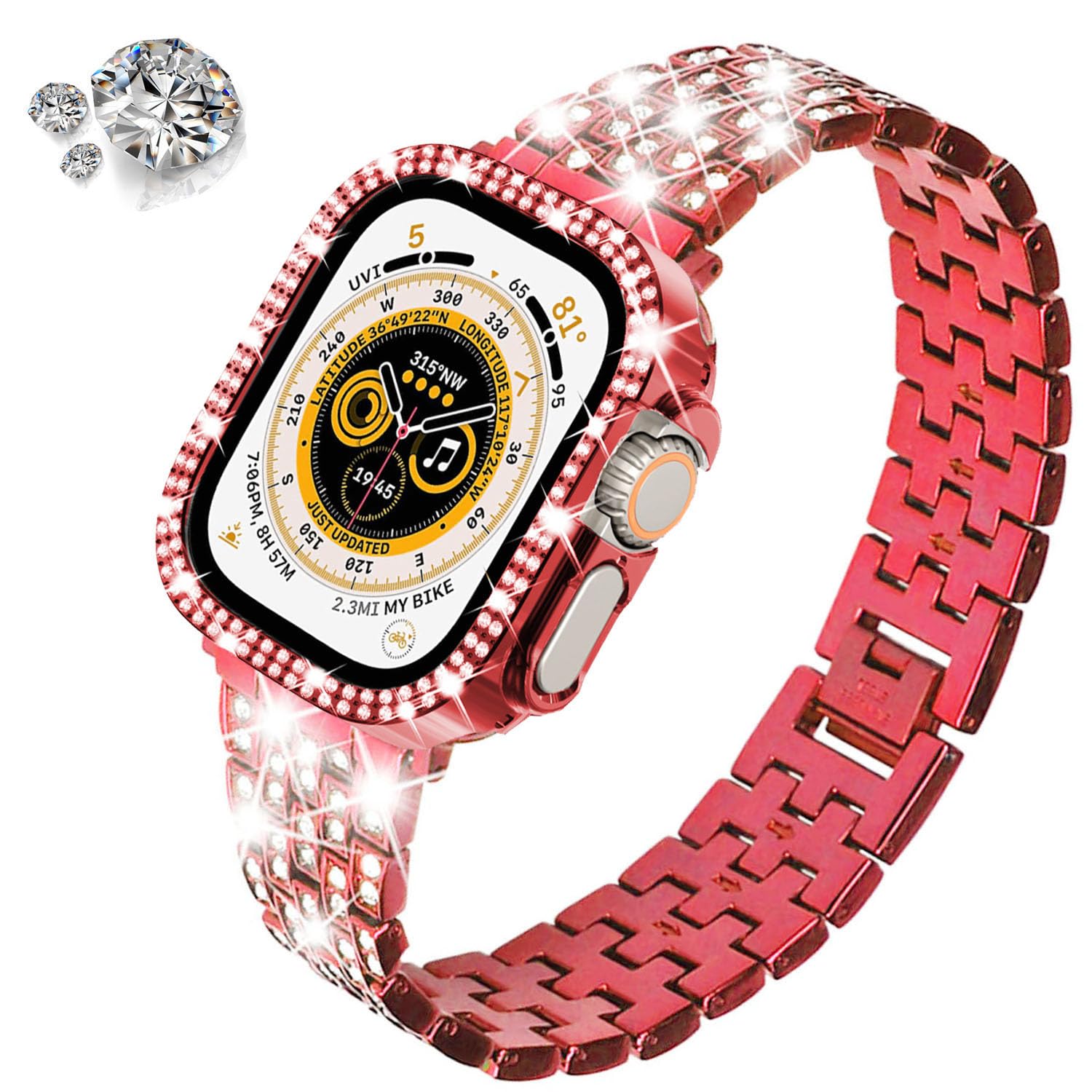 DEALELE Bands and Case Compatible with Apple Watch Series 6/5 / 4 / SE (40mm) - Image 2