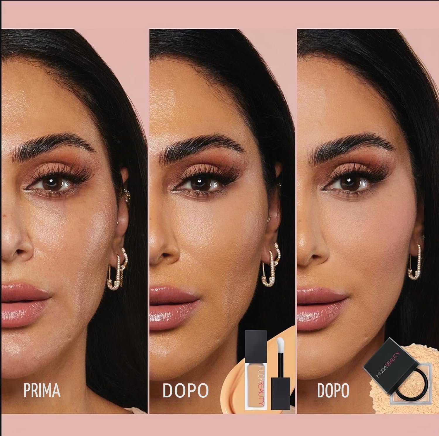 HUDA Beauty Mini Easy Bake Cipria in Polvere Libera per Cottura e Fissaggio Banana Bread