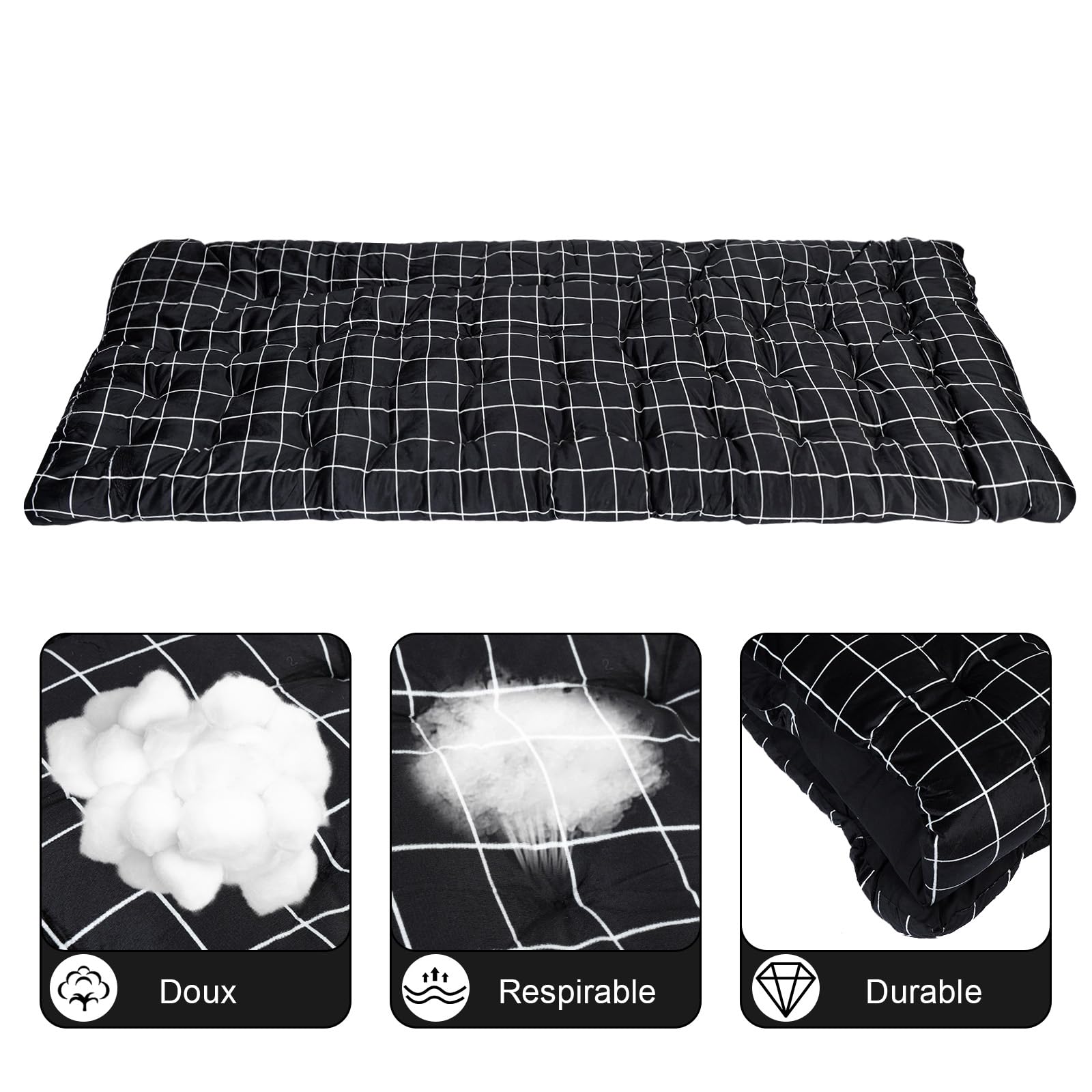 Générique Lit de Camp Pliable, Chaise Longue Pliante Réglable avec Coussin, 4 Positions pour Adultes, Bedchair Portable, Matelas Pliable pour Bureau, Piscine, Plage