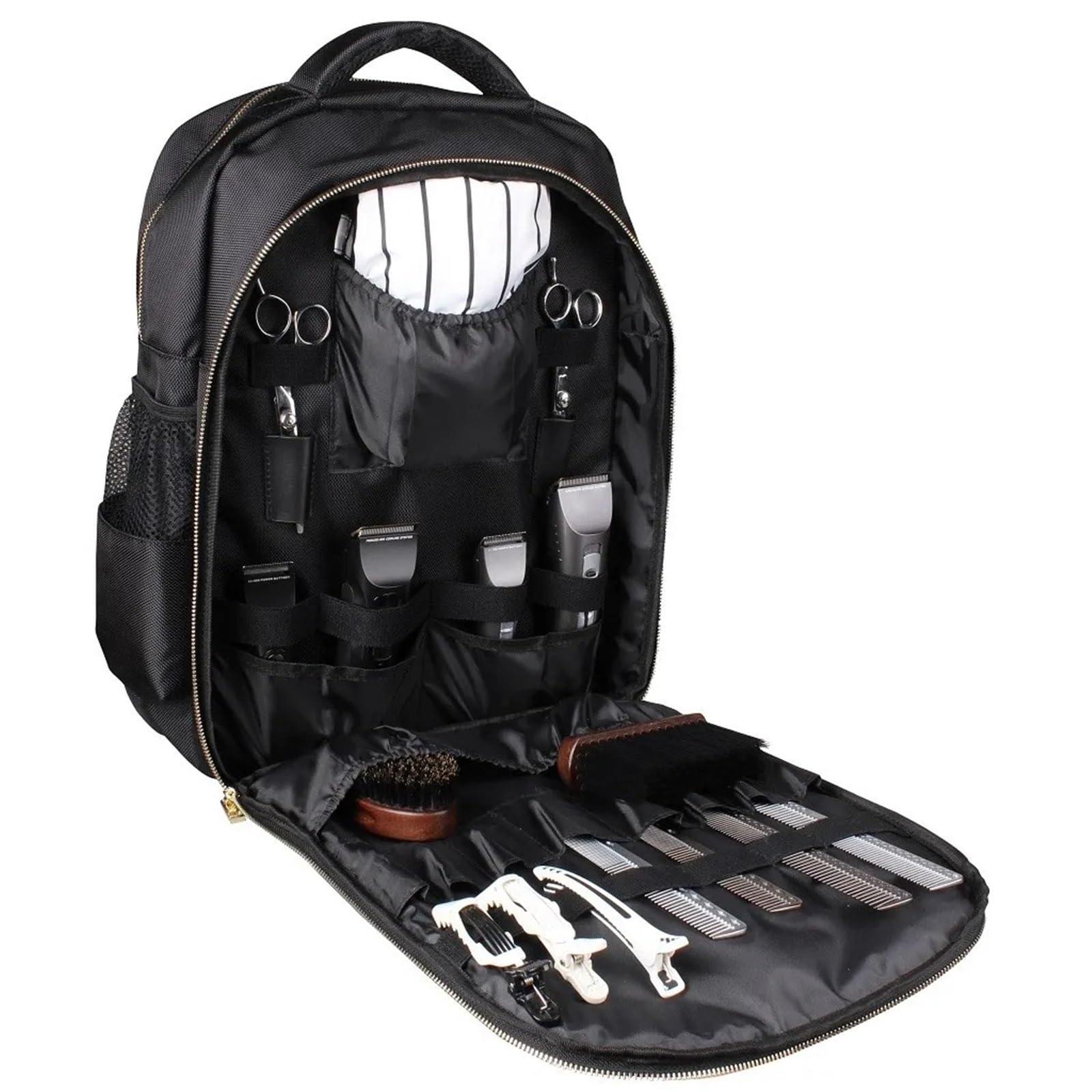 Tragbarer Friseur-Rucksack, Multifunktionaler Reise-Rucksack, Aufbewahrungstasche For Friseur-Styling- Und Make-up-Werkzeuge(White 1pcs)