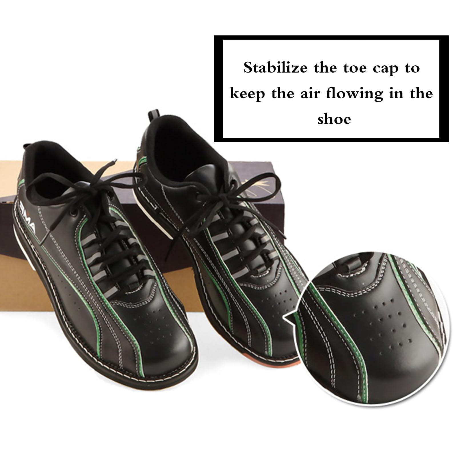 Chaussures D'EntraîNement De Bowling,Adulte Chaussures De Bowling,Chaussures De Bowling Larges,Utilisation De Longue DuréE,Coupe Confortable,pour Le Bowling IntéRieur Et ExtéRieur