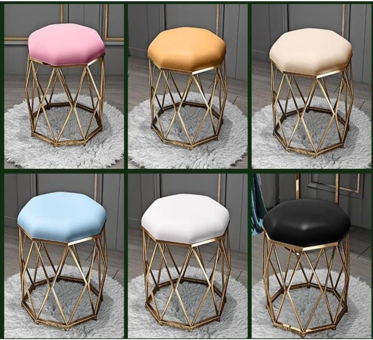 化粧いす 化粧椅子イス 簡潔なドレッシングテーブル 姫系金属製 丸いスツール ドレッシングAOCIR スツール寝室のリビングルーム