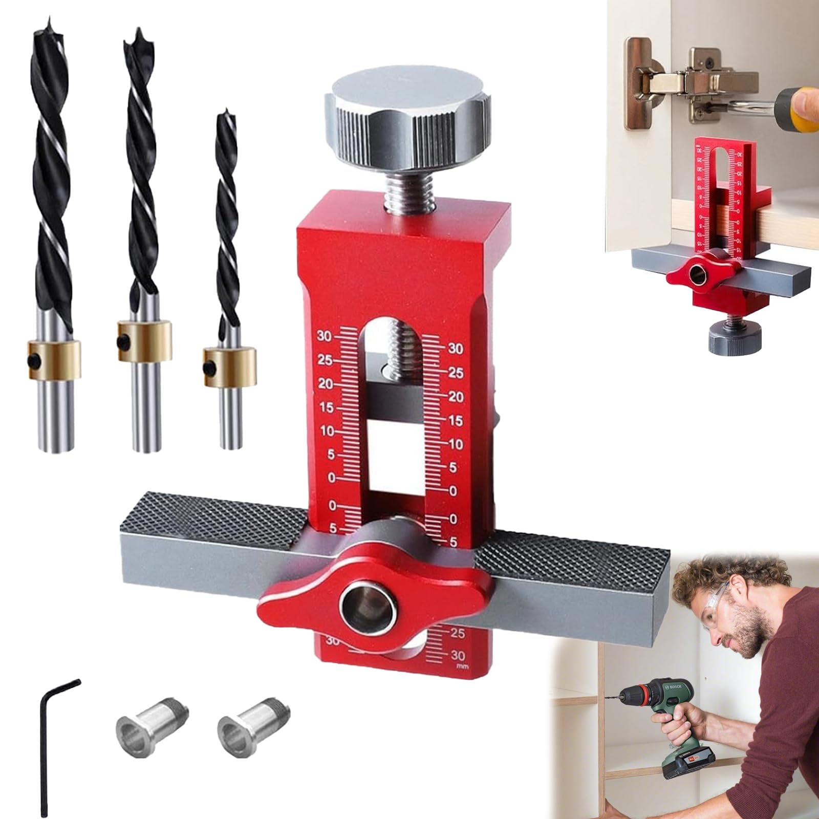 Cabinet Door Installation Positioner,gabarit De Montage De Porte D'armoire, Outil Robuste,positionneur Porte,positionneur D'installation De Porte D'armoire,jig De Montage De Porte D'armoire