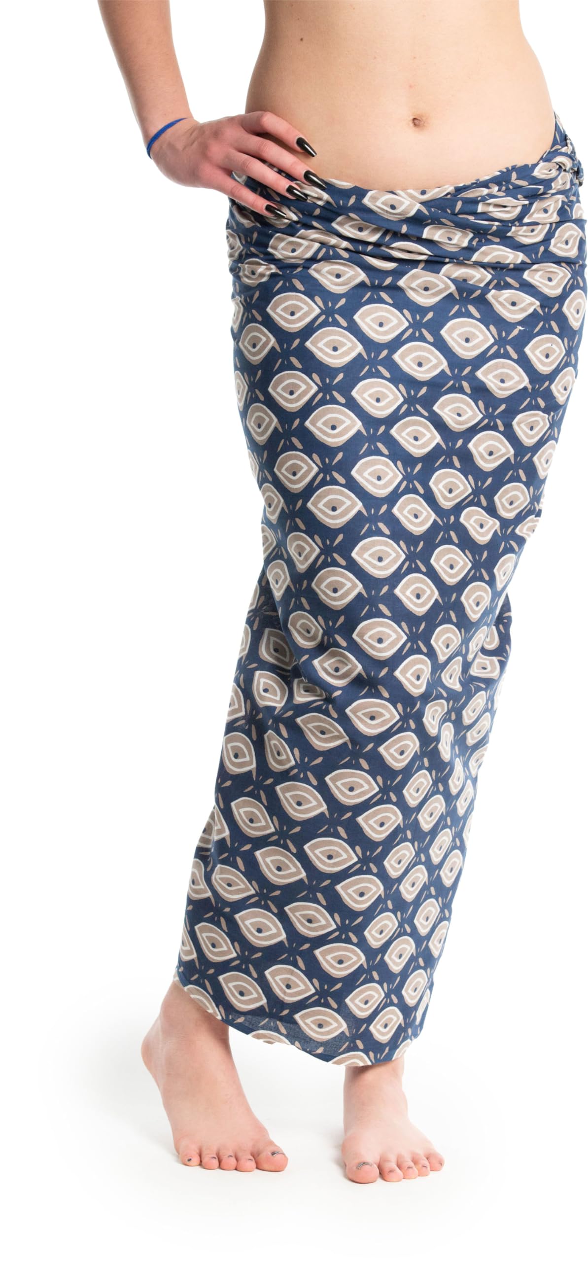 Unisex Sarong Skirt from India, traditionally Hand-Printed - Many Different Designs