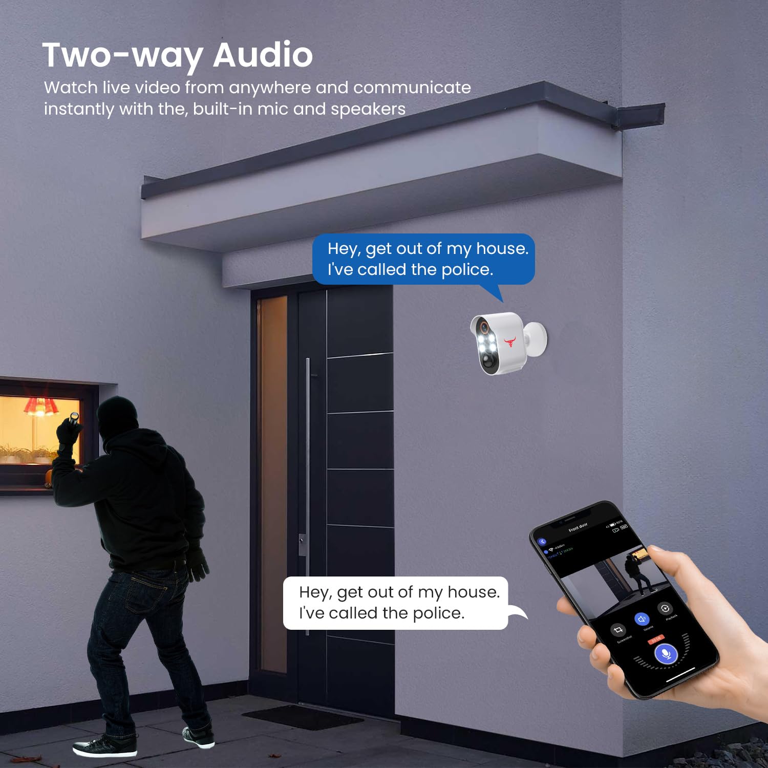 App Download 1080P Security Camera Wireless Outdoor With 2-Way Talk For ...