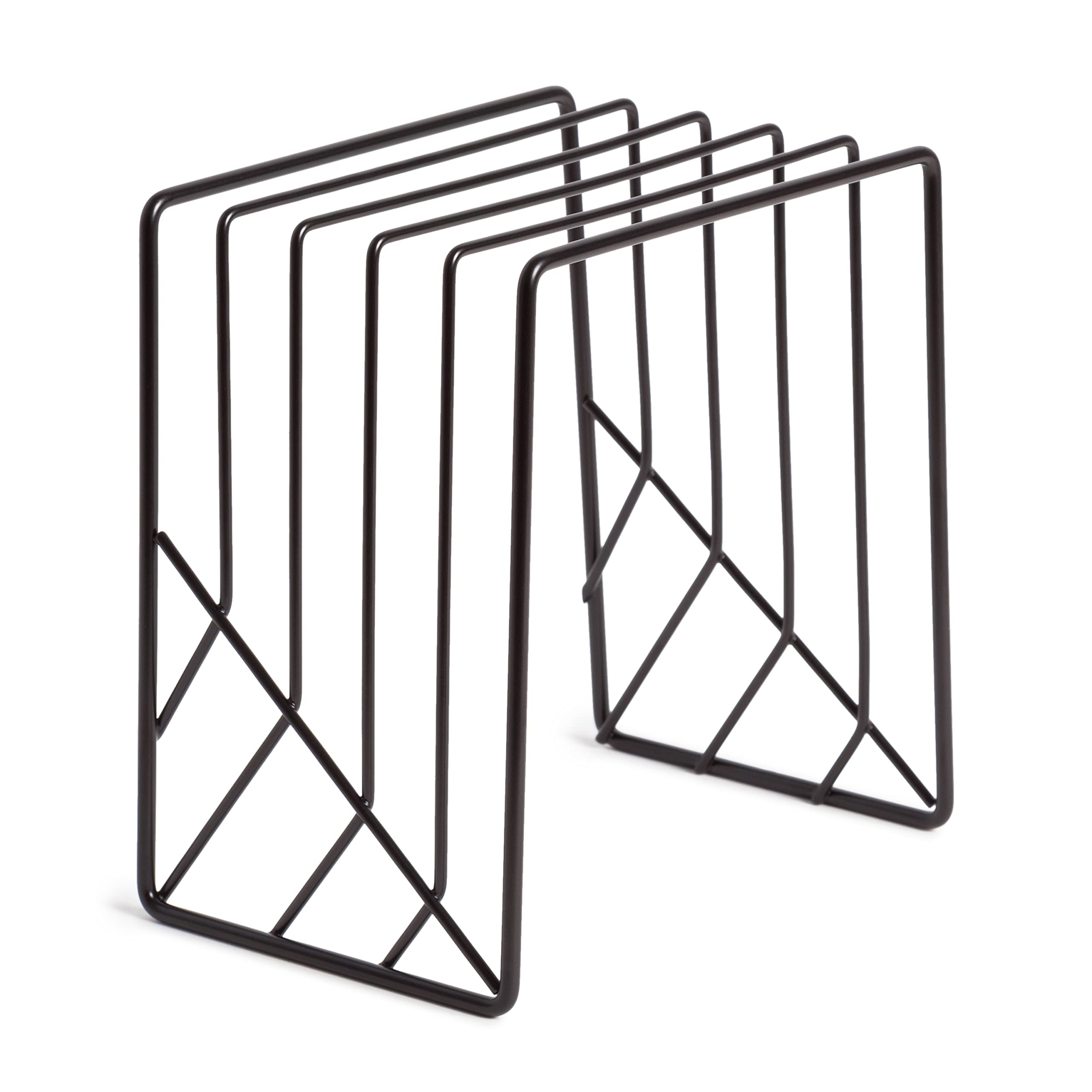 U Brands Vena Desk Organization Matte Black Collection Letter Sorter