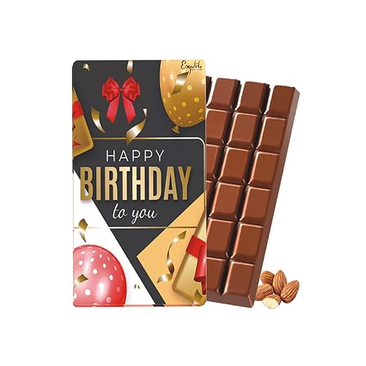 Expelite Happy Birthday Chocolate Bar Gift Box for Boy Friend -100 gm Happy Birthday to You Chocolate Gift for Girlfriend