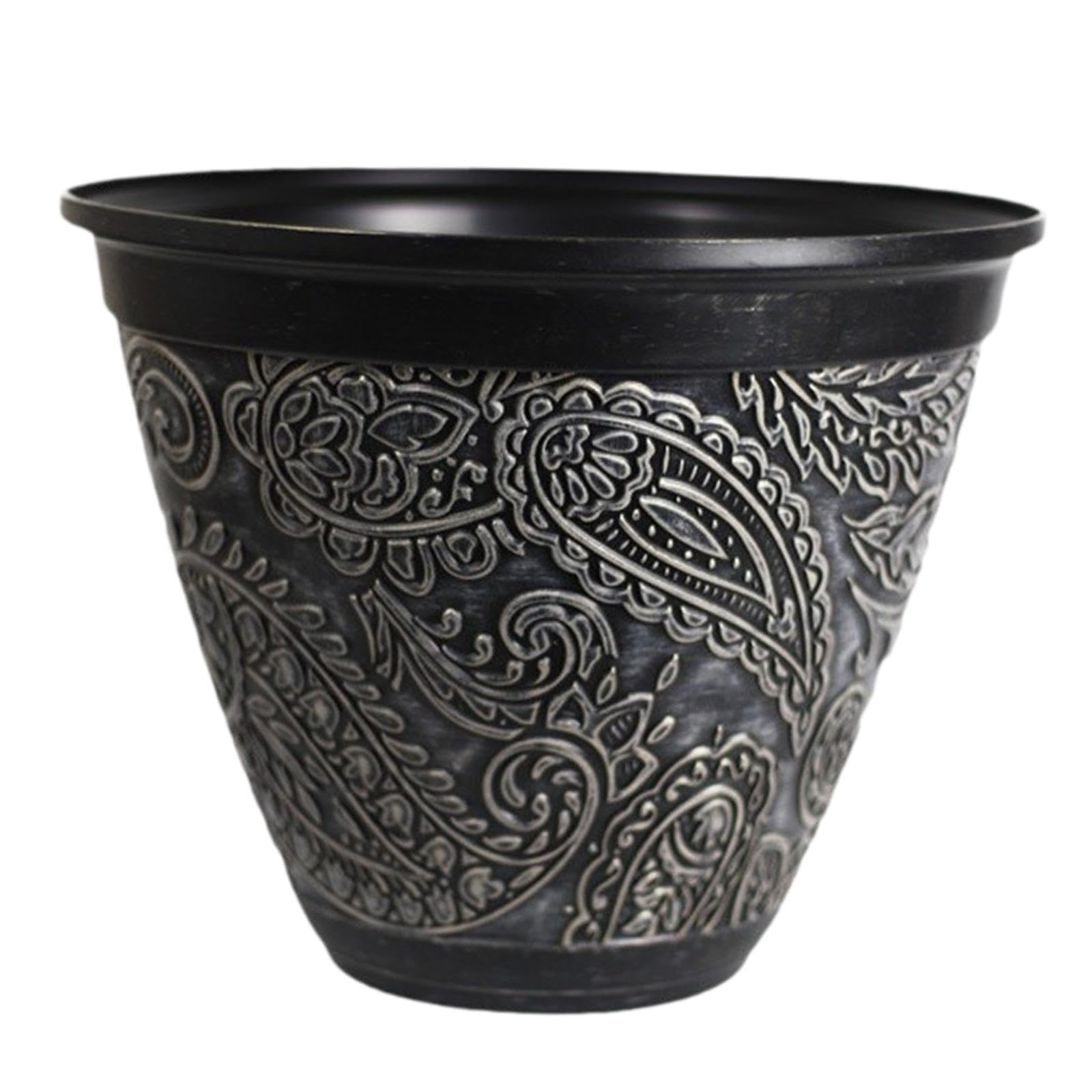 TWISAXC Decorative Planter Unique Resin Flower Pot Outdoor Indoor Decor Stylish Retro Gifts Decorative Plant Pot Outdoor Indoor Decor Yards Retro Flowerpot for Creative Desktop