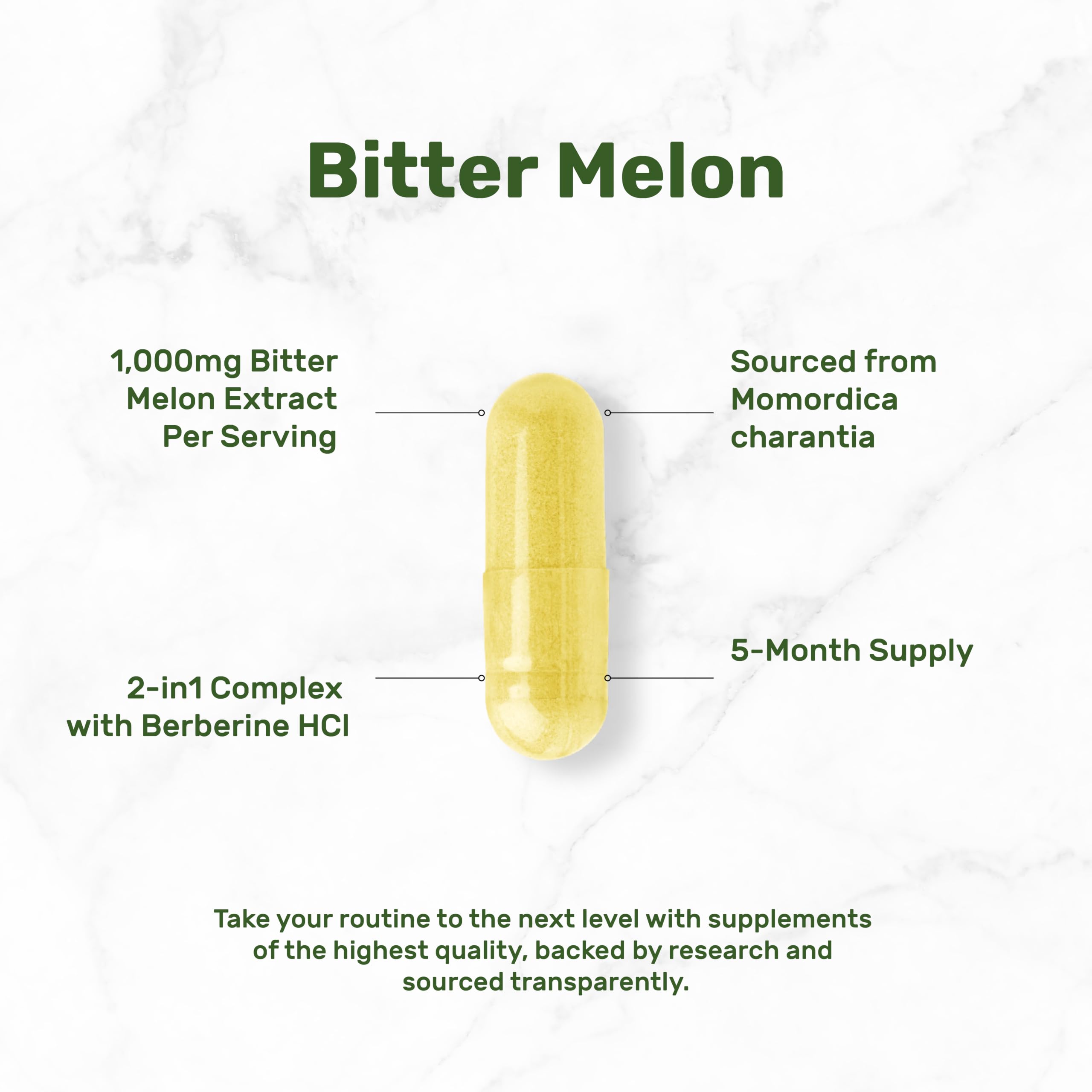 DEAL SUPPLEMENT Bitter Melon with Berberine HCl, 300 Capsules — Amazon image 3