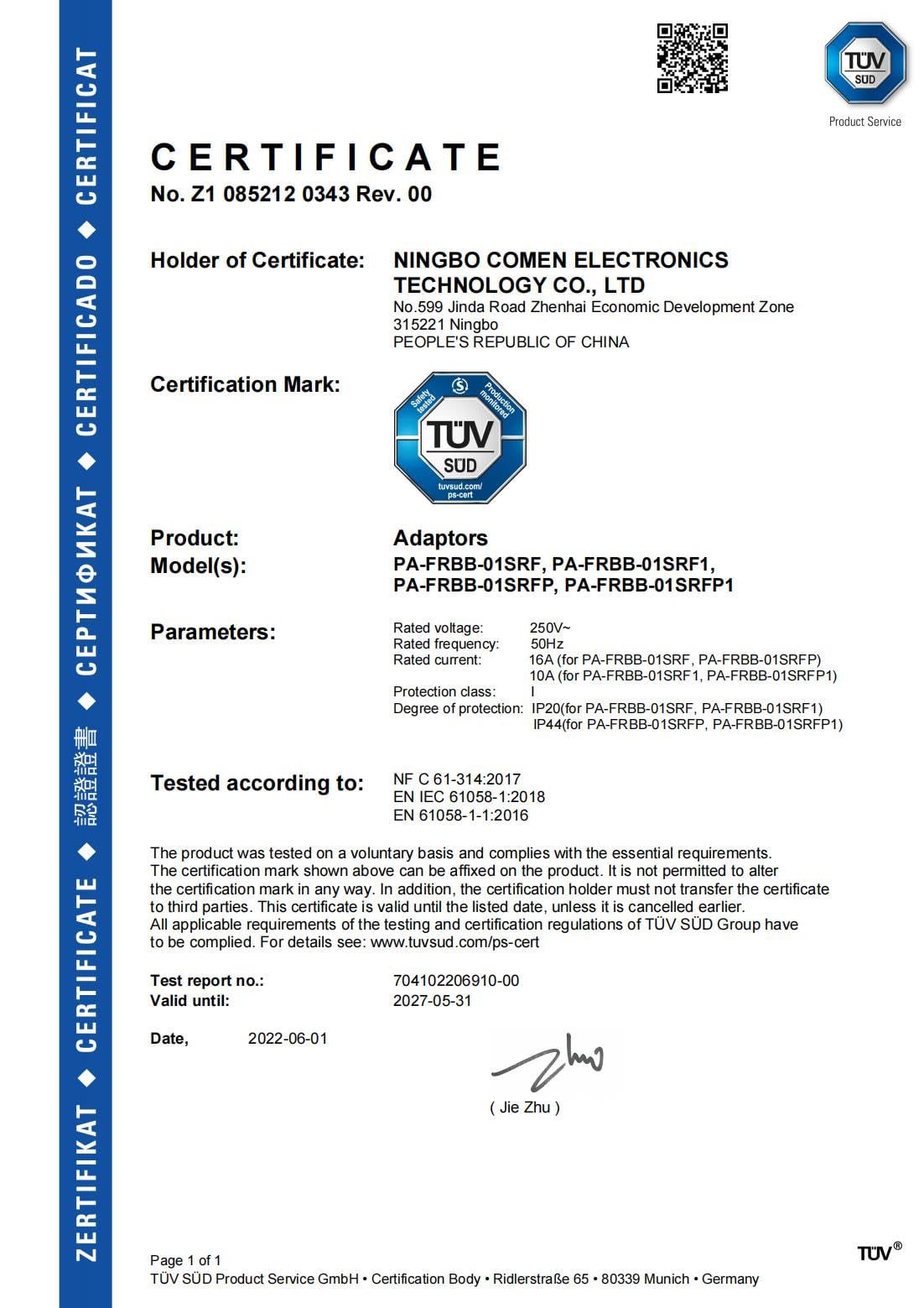 Prise Telecommande sans fil, Certifié TÜV Süd, Programmateur 2300W Portée 30m, 5 prise connectée avec 2 Télécommande, Idéal pour l'éclairage télécommandé, les décorations, les ventilateurs, et plus