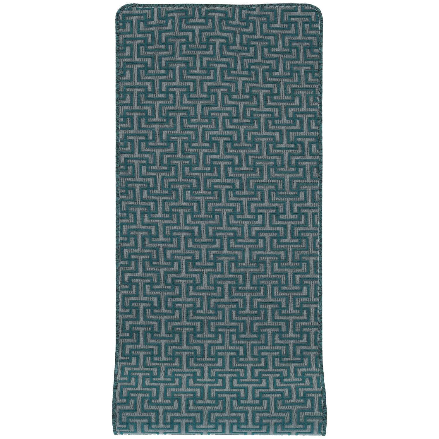 Casatessile Pasillo de Cocina Antideslizante y Lavable de 50 cm de Ancho. Laberinto Pasillo de Cocina Lavable a máquina, Alfombra de Cocina Personalizada. - Verde, 150 cm.
