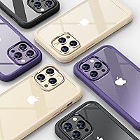 Vista 403 de Diaclara - Funda diseñada para iPhone 15 Plus de 6.7 pulgadas, transparente, cuerpo completo, con protector de pantalla, resistente de protección