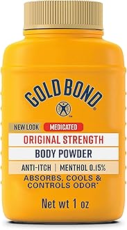 Medicated Original Strength Body Powder, 1 oz., Talc-Free, Anti-Itch, Absorbs & Cools