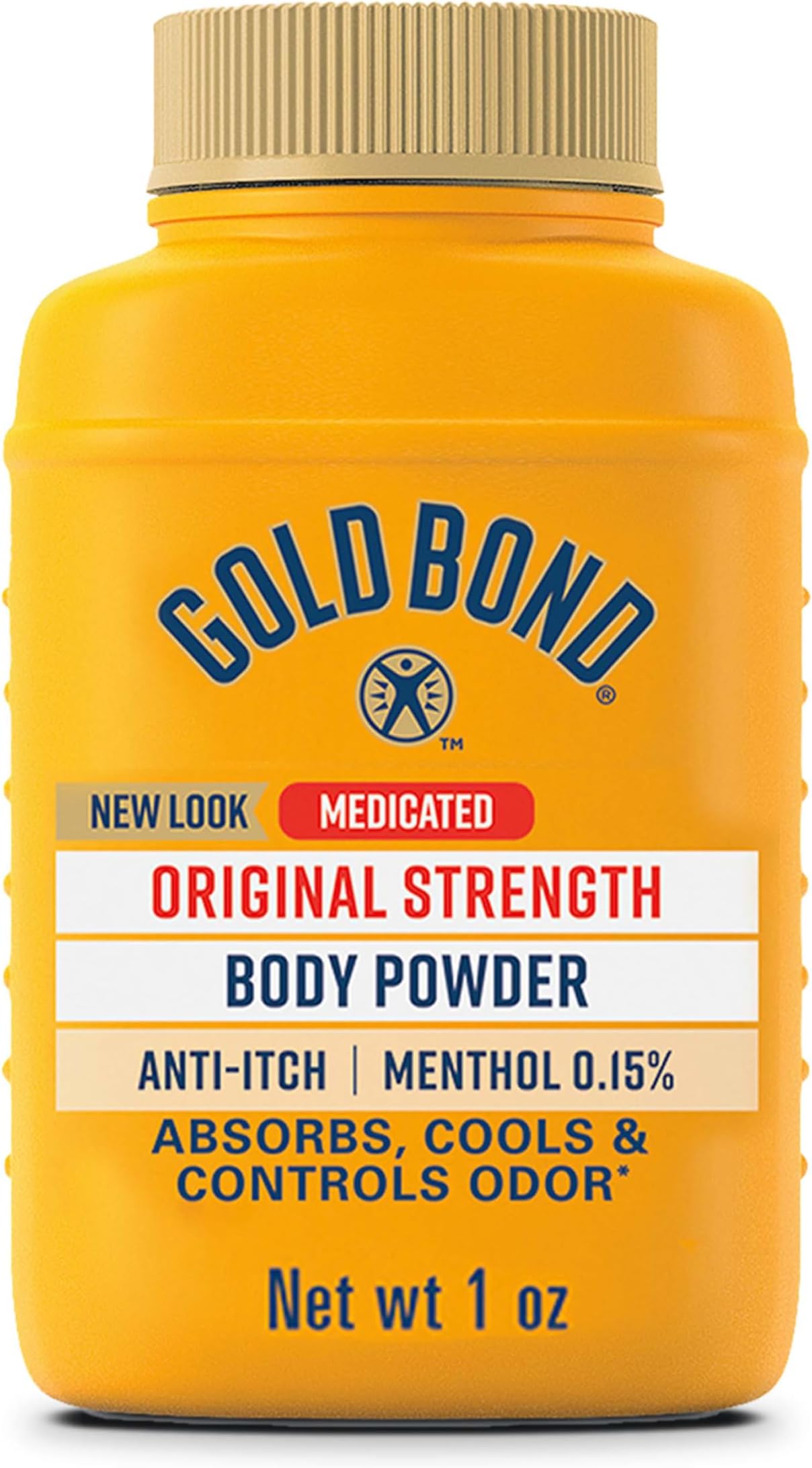 Medicated Original Strength Body Powder, 1 oz., Talc-Free, Anti-Itch, Absorbs & Cools