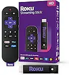 Roku Streaming Stick HD 2025 | Dispositivo de streaming para TV HD/FHD com controle remoto por comando de voz compatível com Alexa, Siri e Google