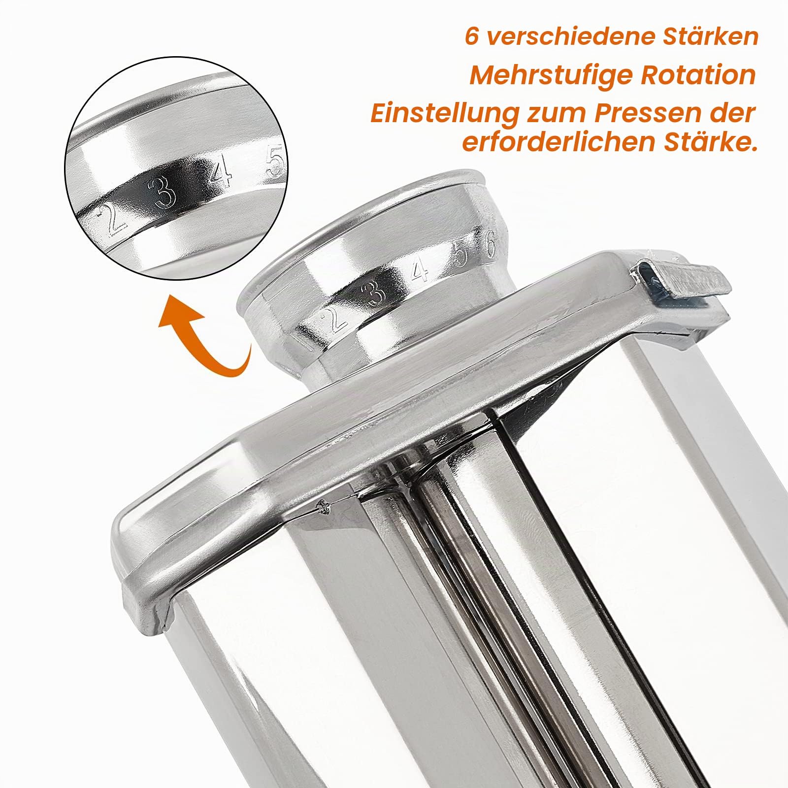 PH PandaHall Polymer Clay Press Tonpressmaschine, Handbetrieben | Handbetrieben, 6 Dickenoptionen, Zum Abflachen und Glätten, Tischklemme enthalten