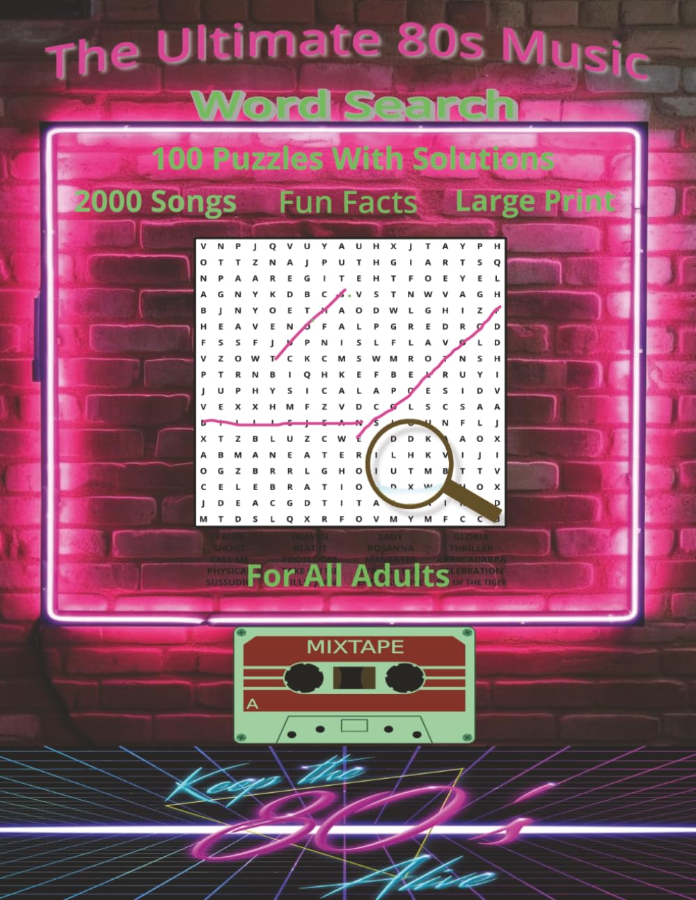 The Ultimate 80s Music Word Search