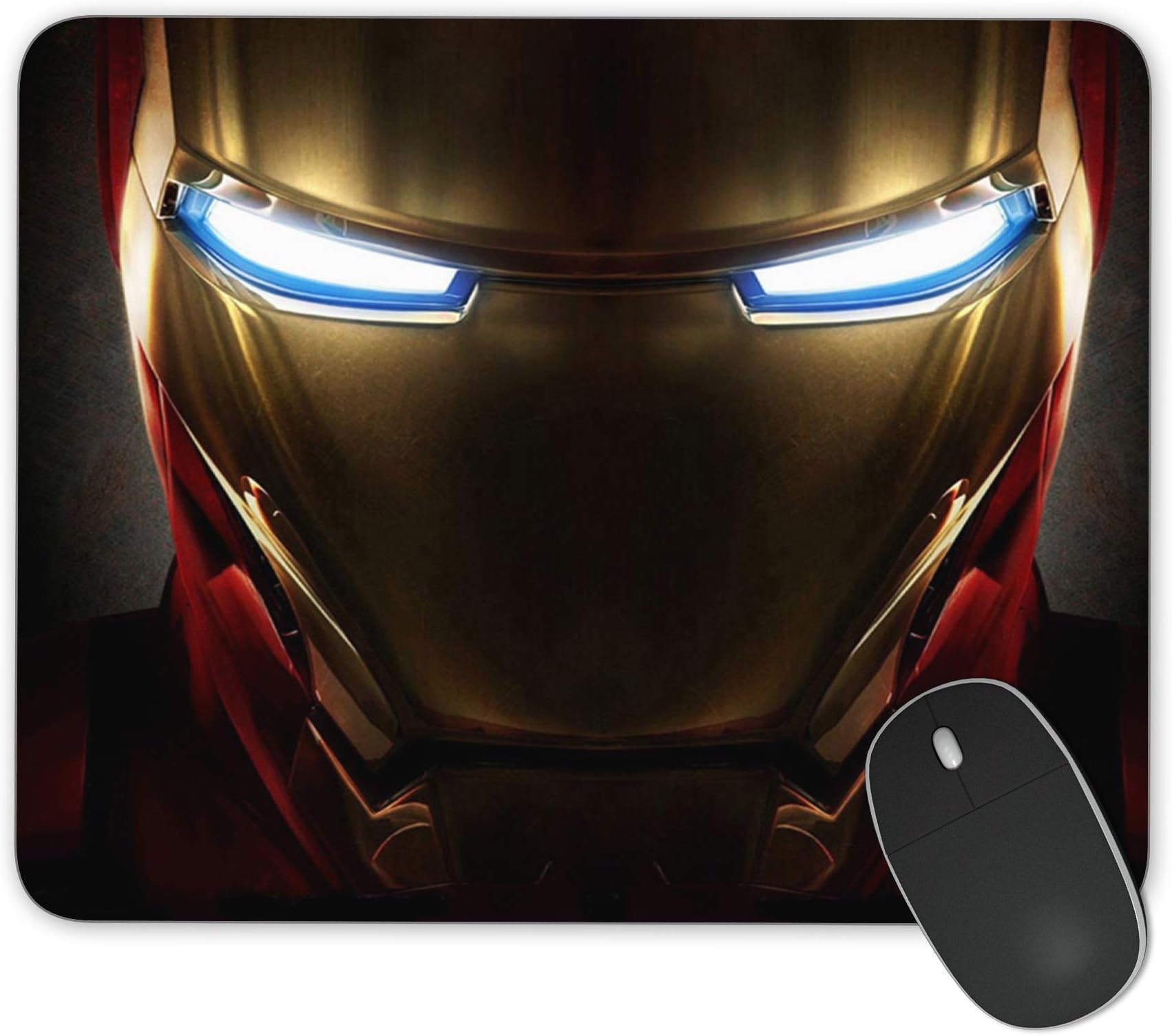 Rectangular Non-Slip Computer Mouse Pad, Iron Eye-Iron Man Mouse Pad, Laptop Mouse Pad