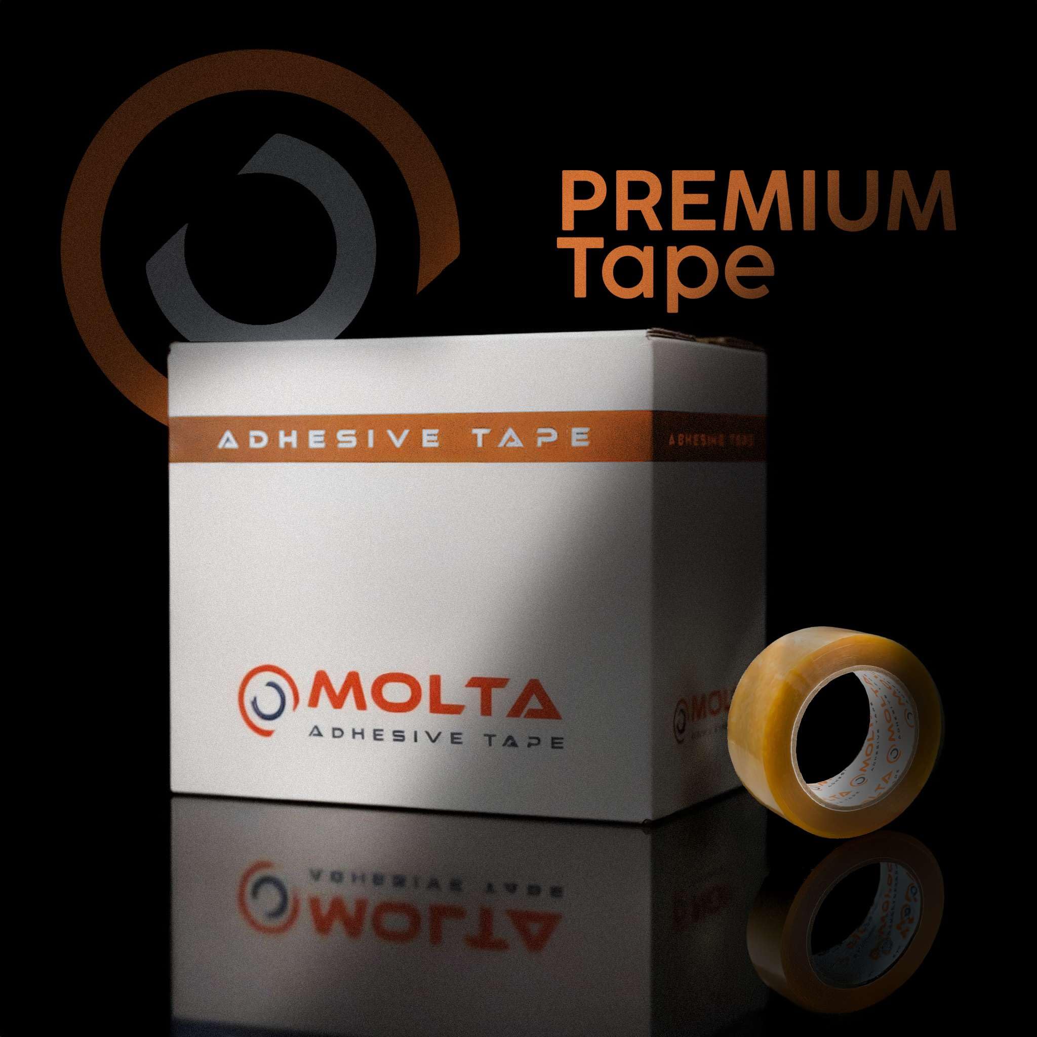 Molta SOLVENTA PLUS przezroczysta taśma do pakowania 48 mm x 55 m | taśma kartonowa | taśma do pakowania paczek i kartonów – 36 rolek | naturalna drapak